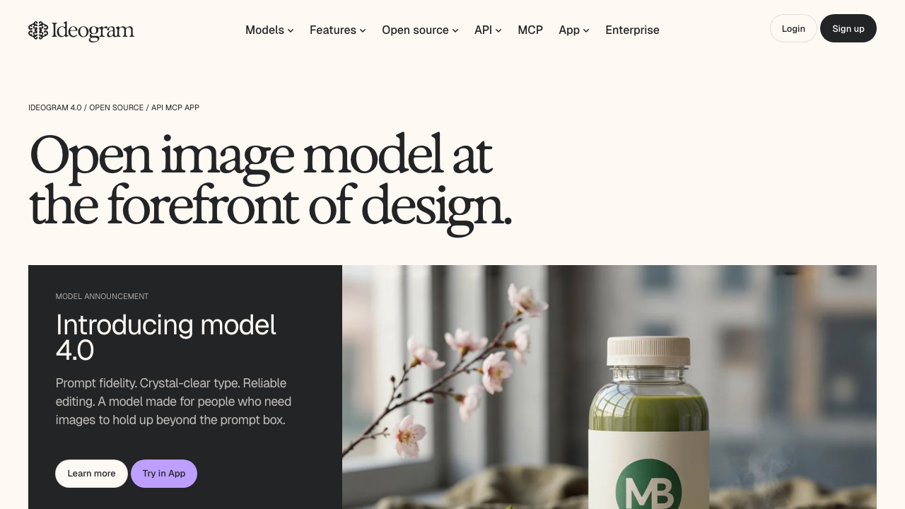 Ideogram homepage
