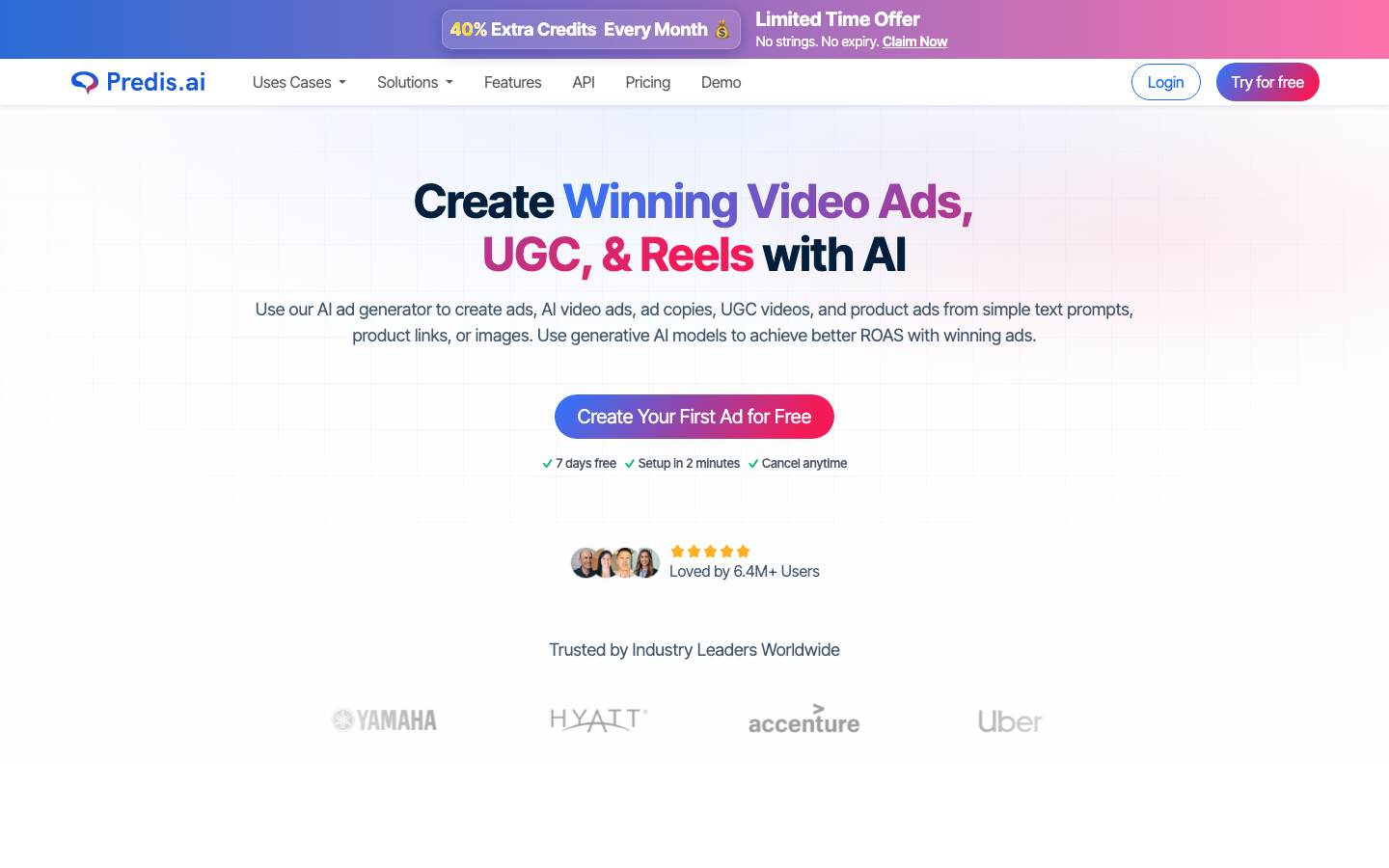 Predis.ai homepage